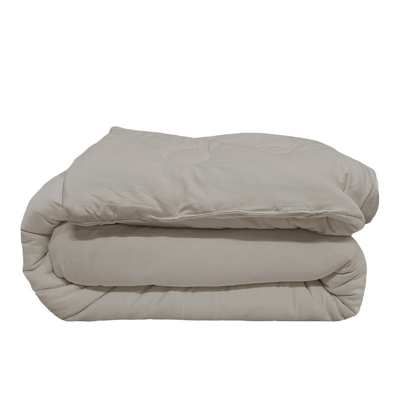 Edredom Queen Extra Macio Marshmallow 2,40 x 2,60 Cinza - Laço Bebê