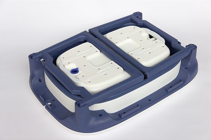 Banheira Dobrável Ofurô Luxo Azul Marinho (0 meses à 10 anos) - Baby Pil