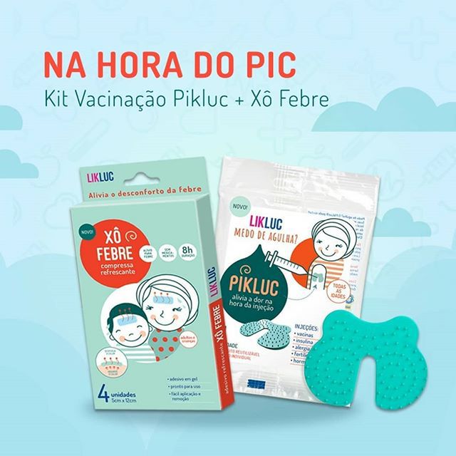Kit Vacina com Pikluc Alívio da Injeção + Xô Febre - Likluc