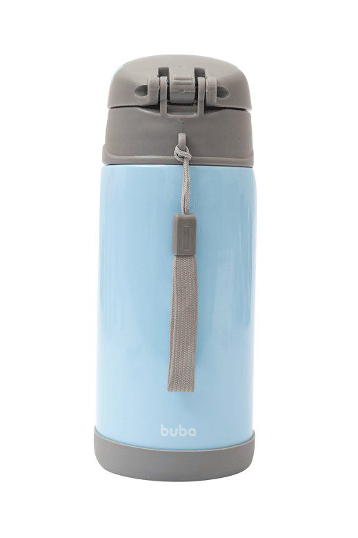 Garrafa Térmica Infantil Parede Dupla Gumy Azul - Buba