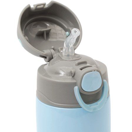 Garrafa Térmica Infantil Parede Dupla Gumy Azul - Buba