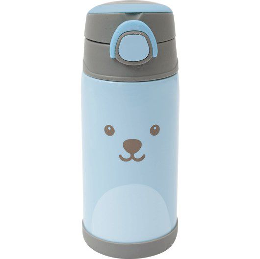 Garrafa Térmica Infantil Parede Dupla Gumy Azul - Buba