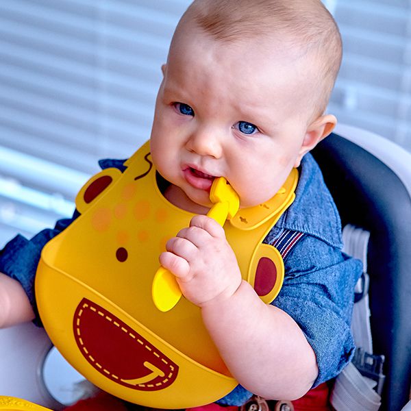 Colher de Silicone Infantil Porquinha - Marcus & Marcus