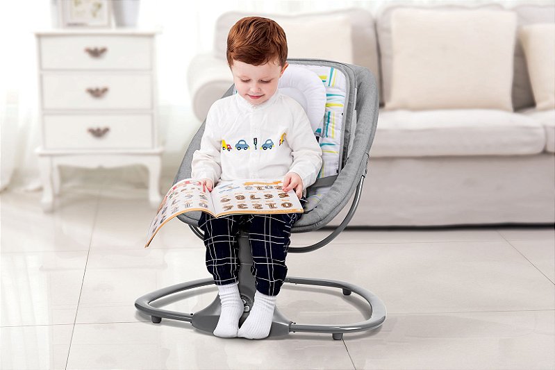Cadeira de Balanço Bebê Infantil Automática com Bluetooth Techno Verde - Mastela