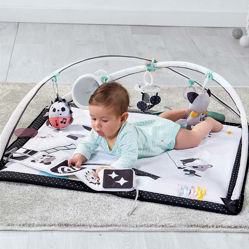 Tapete de Atividades Gymini Deluxe Magical Tales Black & White - Tiny Love