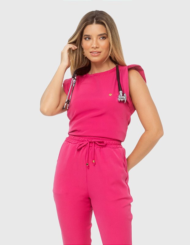Scrub Feminino Alice Pink