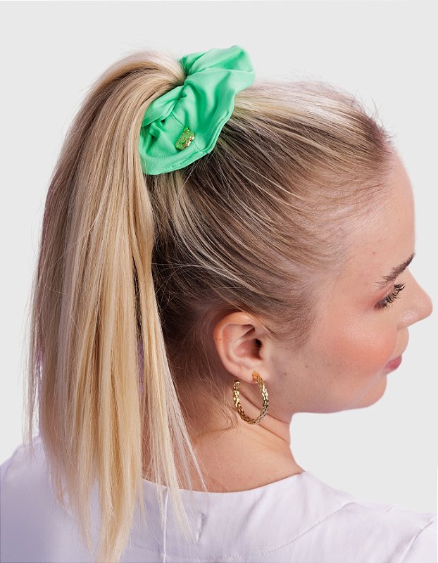 Scrunchie Feminina Verde Menta