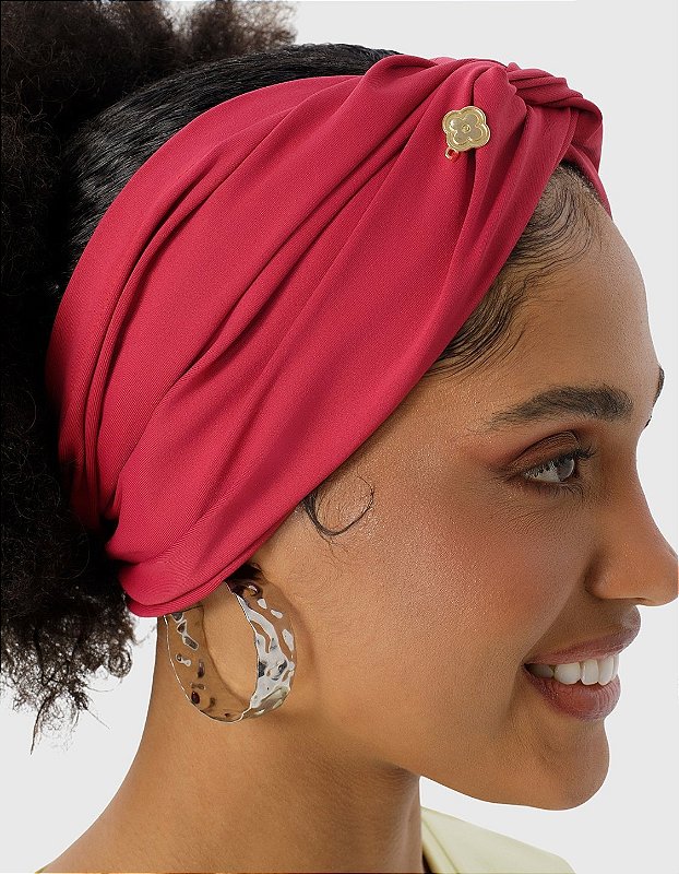 Faixa 2 em 1 Feminina Vermelho Cereja