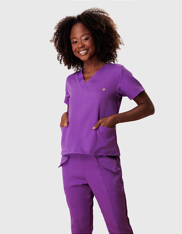 Scrub Feminino Sophia Lilás Orquidea