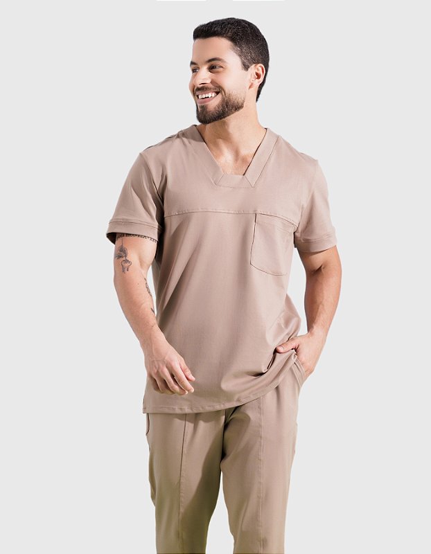 Scrub Masculino Action Avelã