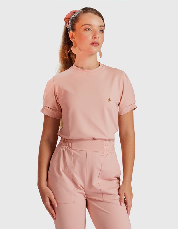 Scrub Feminino Melissa Rosa Nude