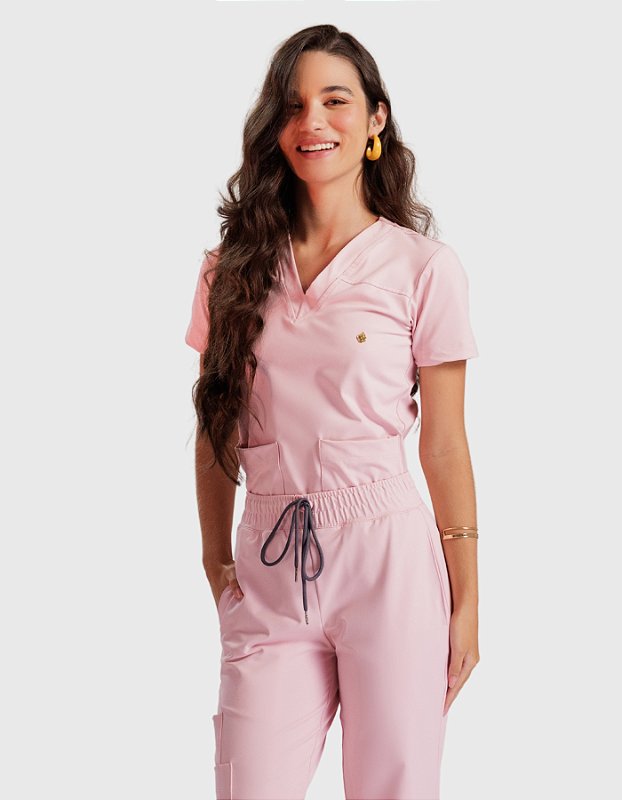 Scrub Feminino Zoe Rosé Sapatilha