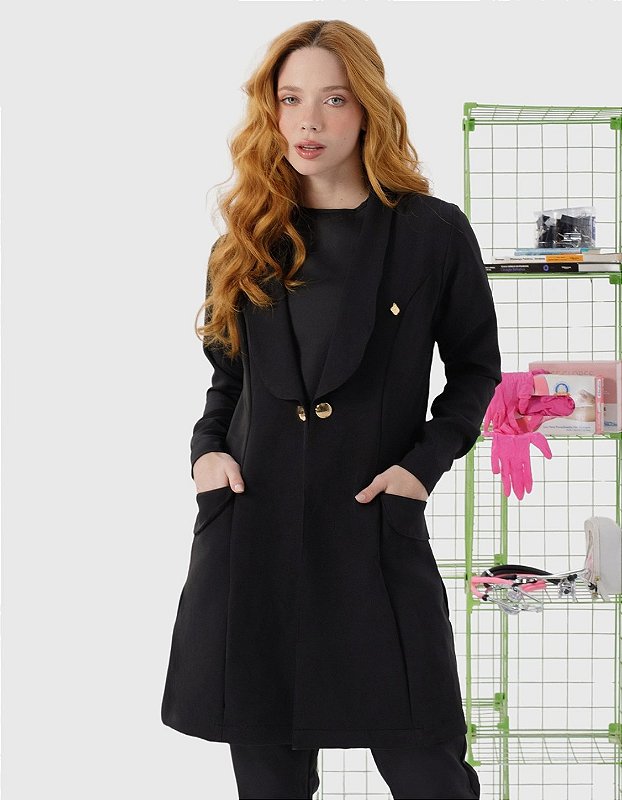 Jaleco Feminino Celine Preto