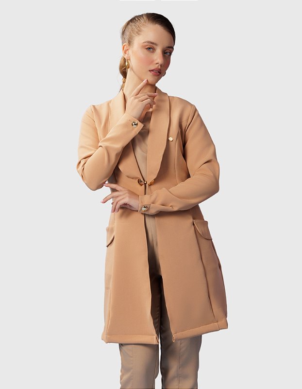 Jaleco Feminino Celine Capuccino