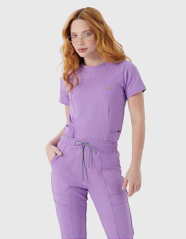 Scrub Feminino Megan Roxo Soft Purple