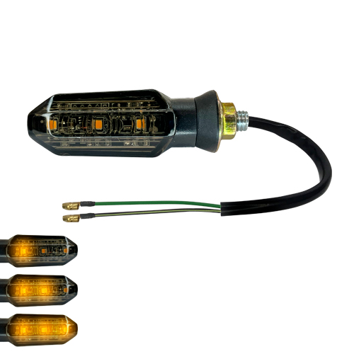 SAIMOTO emile リチウム8.7AH 26インチ 3段 LED PISCA COMPLETO MINI LED SEQUENCIAL LENTE FUME TITAN125 KS 2000 A