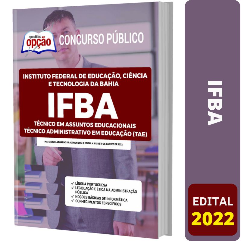 Concurso IFBA 2022: Abertas as inscrição para Técnicos administrativos e  professores