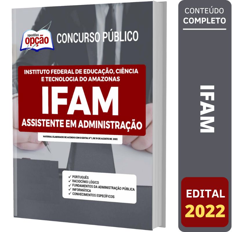 Apostila Ifam Assistente Em Administração Solução Concursos