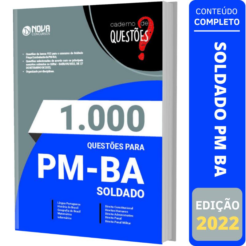 Concurso PM BA SOLDADO - Matemática 