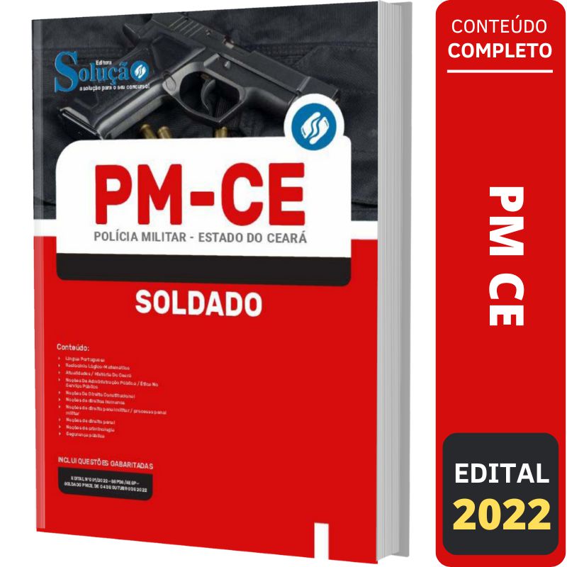 Soluca Apostila Concurso PM CE - Soldado Polícia Militar do Ceará - Solução ...