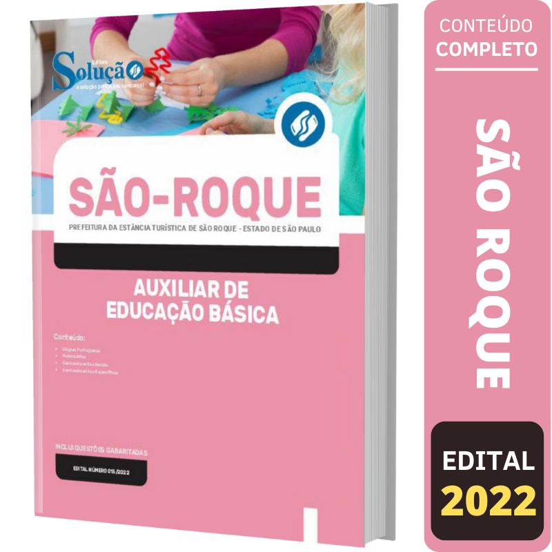 Apostila São Roque SP - Auxiliar de Educação Básica - Solução Concursos ...