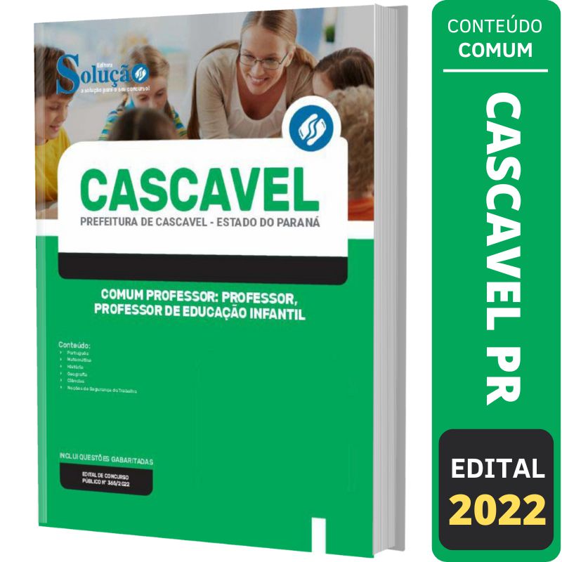 Apostila Cascavel PR Comum Professor e Professor Infantil - Solução ...