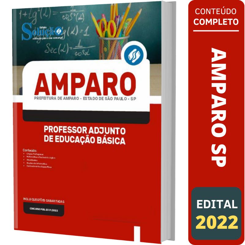 Apostila Amparo SP - Professor Adjunto Educação Básica - Solução ...