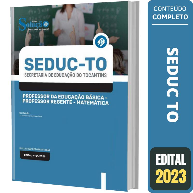 Apostila SEDUC TO - Professor Regente - Matemática - Solução Concursos ...
