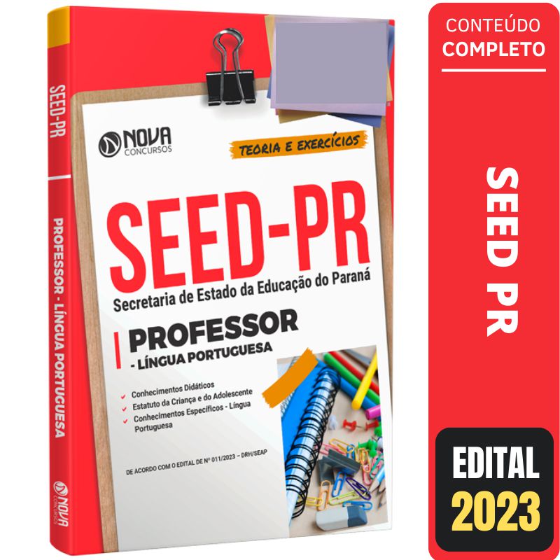 Apostila Seed Pr Professor L Ngua Portuguesa Solu O Cursos E Concursos Apostilas Para