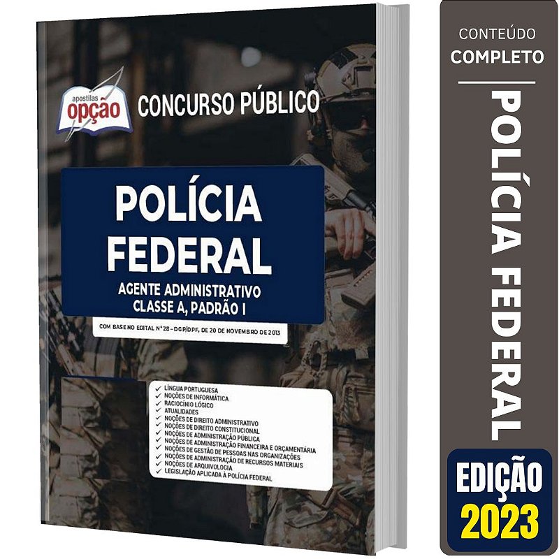 Apostila Polícia Federal Pf 2024 Agente Administrativo Solução Cursos E Concursos