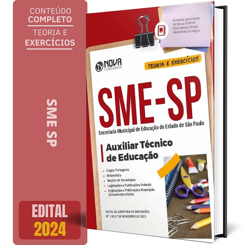 SME - SP divulga inscrições para Contratação de Auxiliar Técnico