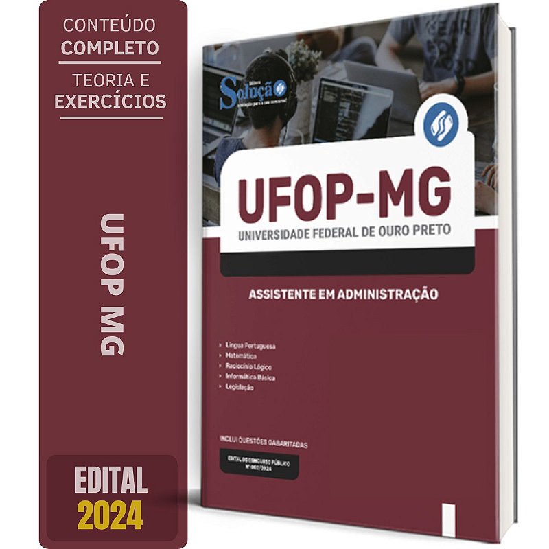 Apostila UFOP 2025 Assistente em Administração Solução Cursos e