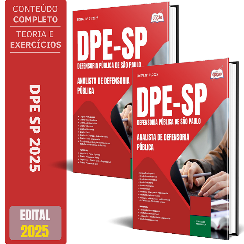 Apostila DPE SP 2025 - Analista de Defensoria Pública - Solução ...