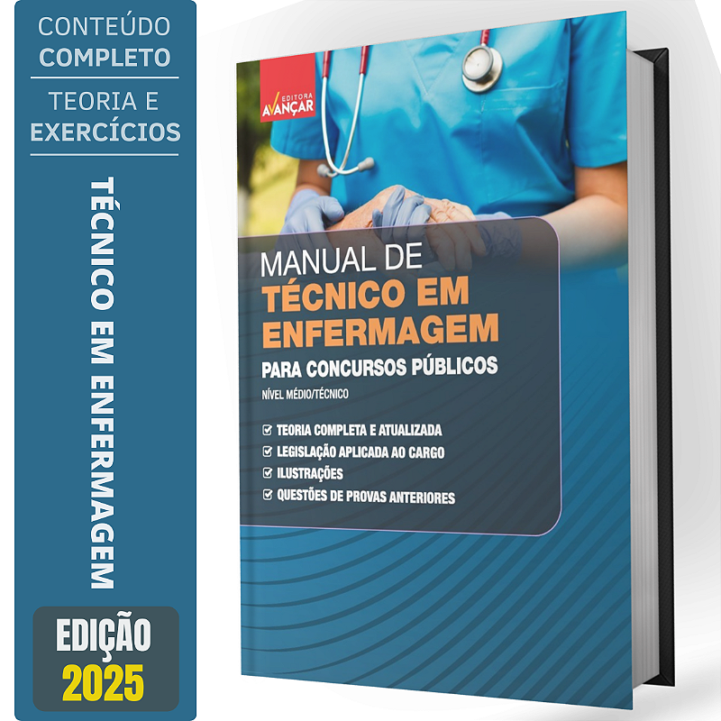 Manual De Técnico Em Enfermagem Para Concursos Públicos 2025 - Solução ...