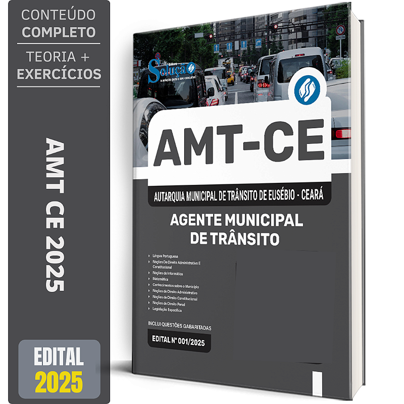 Apostila AMT Eusébio-CE 2025 - Agente Municipal de Trânsito - Solução ...