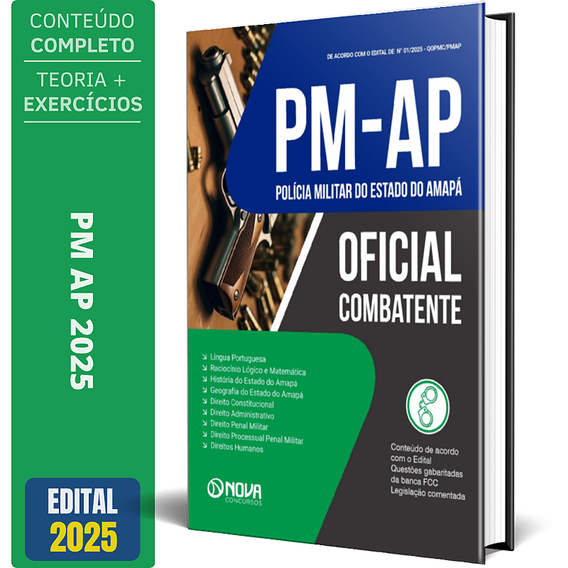 Apostila Concurso PM AP 2025 - Oficial Combatente - Solução Concursos ...