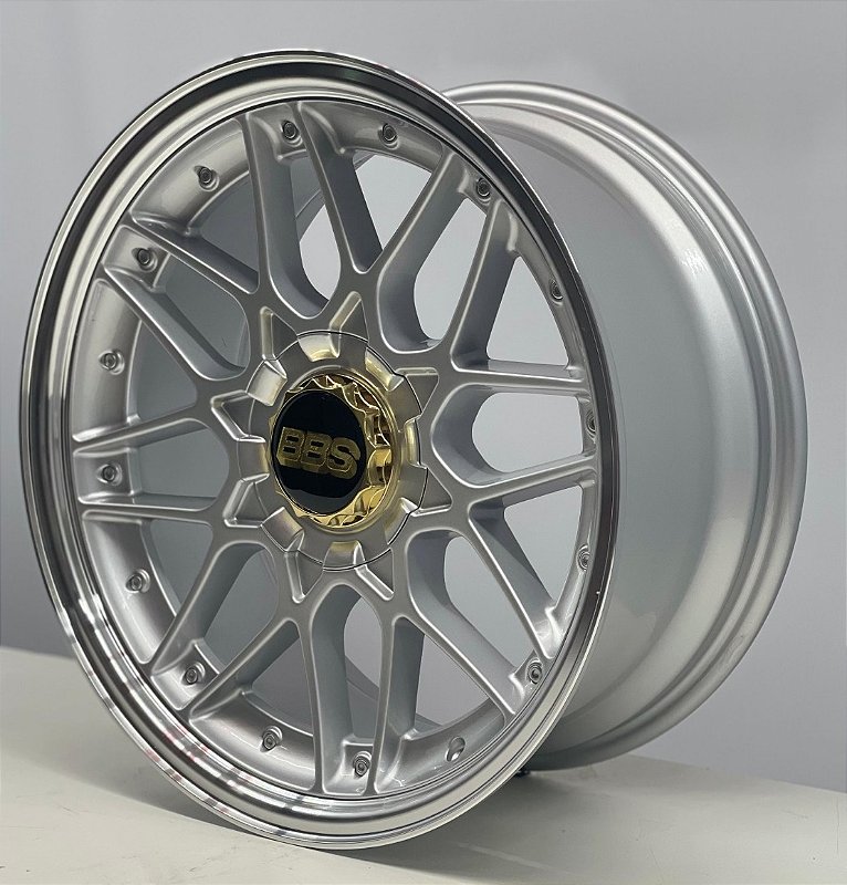 RODAS BBS SSA06 ARO 18 TALA 8 FURAÇÃO 5 FUROS PRATA - Perfecta Rodas