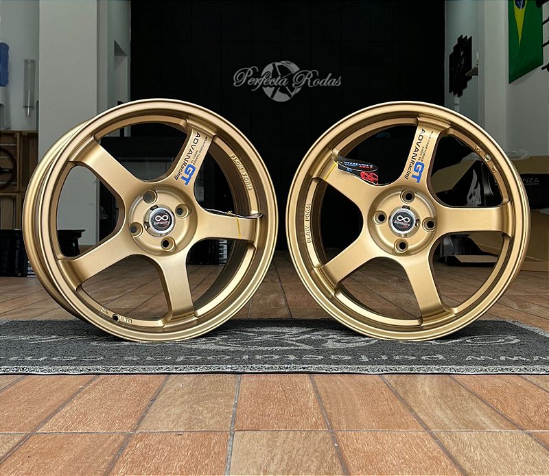 RODAS ADVAN 512 ARO 17 FURAÇÃO 4X100 BRONZE - Perfecta Rodas