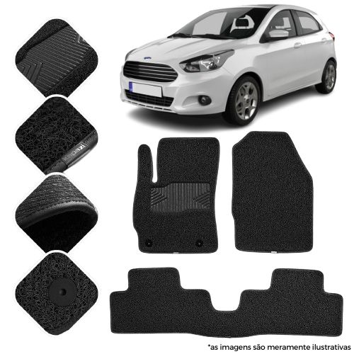 Tapete Automotivo Para Ford Ka Hatch 2015 a 2019