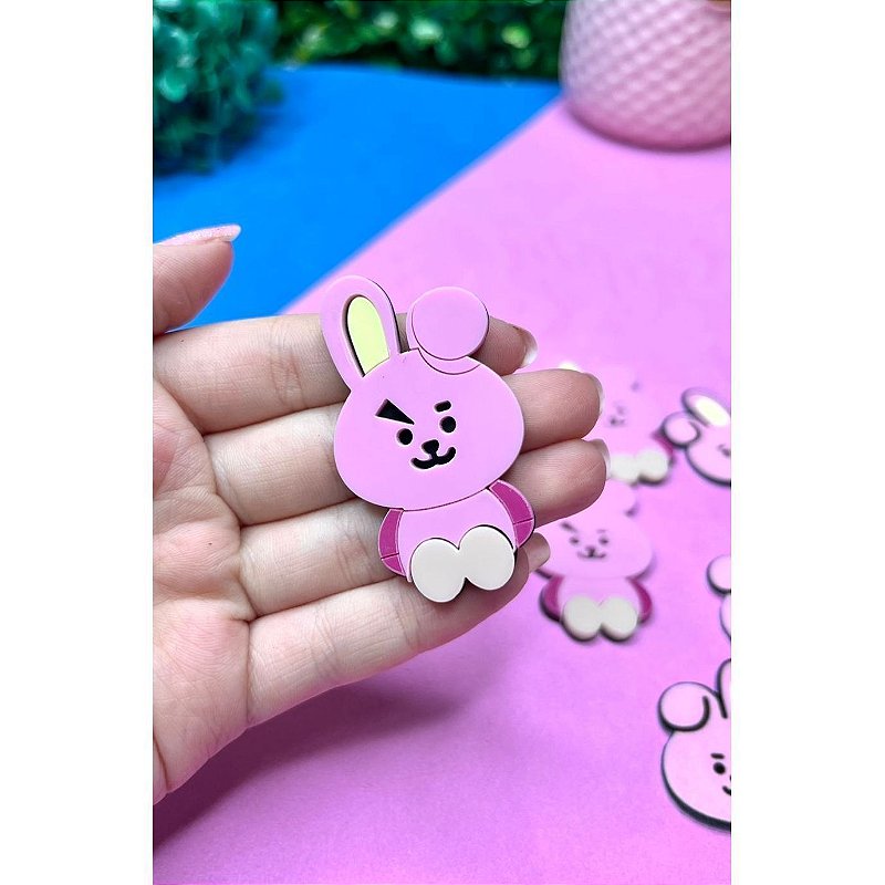 Aplique de Acrílico BTS Cooky (JK) - Unidade - Encontro das Fitas