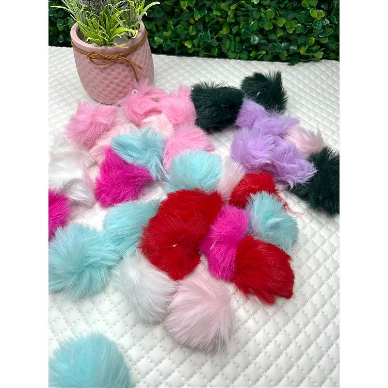 Pompom 4cm Pelinho Cheio - Unidade - Encontro das Fitas