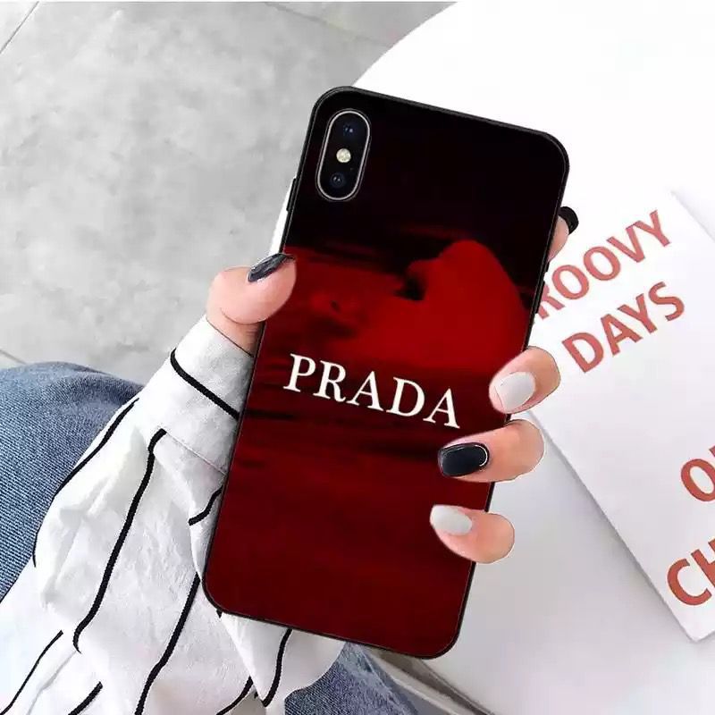 Case Prada Red and Black iPhone 13 Pro Max - FascinaTel