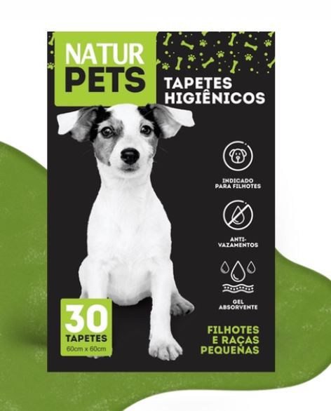 Tapete Higiênico Cães 60 por 60 cm com 30 unidades slim Club pet - Agropet  I TavaresAgropet