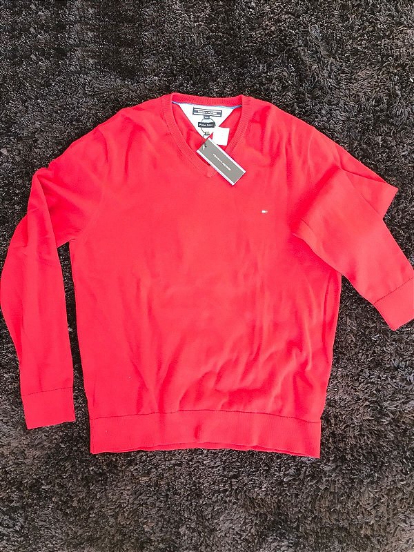 TH Pacific V Neck Cashmere - Vermelho Chilli Pepper XXL/GGG - ÚLTIMO DISPONÍVEL