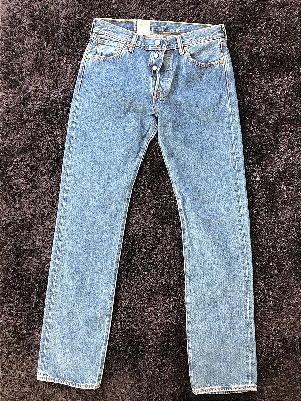 Calça Jeans LVS 501 Straight Leg - Blue Jeans Azul Medio - Tam 40 - ÚLTIMO DISPONÍVEL