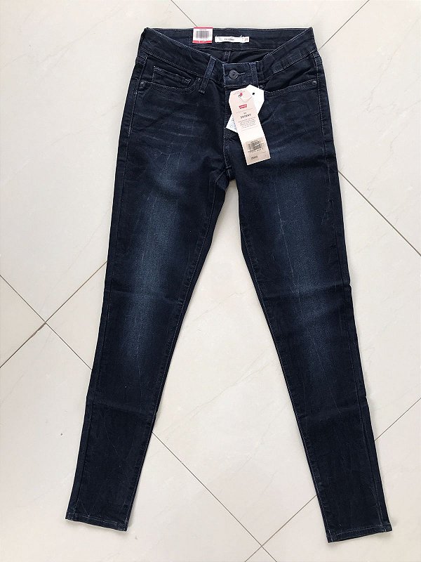 Calça Jeans Feminina LVS 711 Skinny - Preto Stone Washed - Tam: 35 - ÚLTIMO DISPONÍVEL