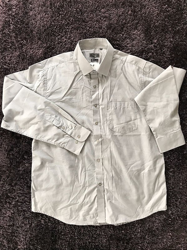 Camisa TNG Collection Social Comfort Bolso - Cinza - ÚLTIMOS DISPONÍVEIS
