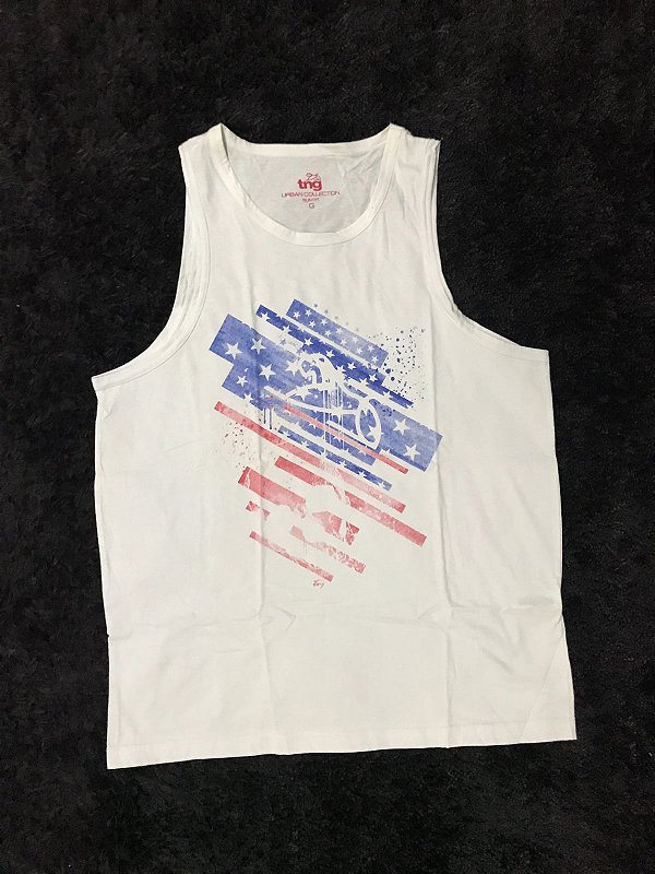 Regata TNG Skull Flag - Branco - ÚLTIMOS DISPONÍVEIS