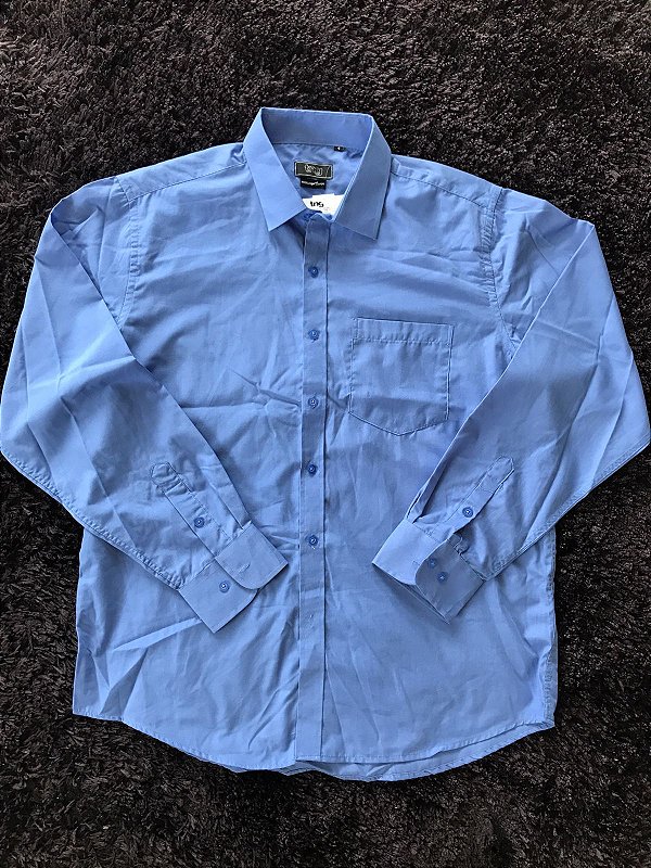 Camisa TNG Collection Social Comfort Bolso - Azul - TAM 4 - ÚLTIMO DISPONÍVEL