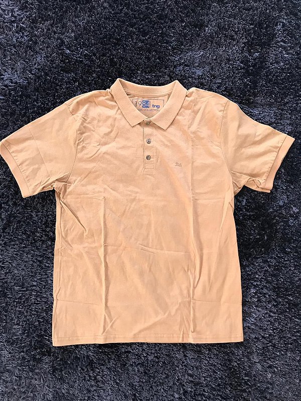 Polo TNG Básica Logo em Gel - Caramelo - ÚLTIMO DISPONÍVEL